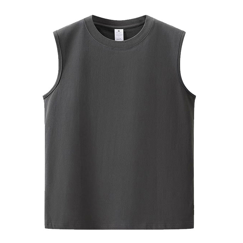 Men's Heavyweight 240g Pure Cotton Loose Casual Sports Vest