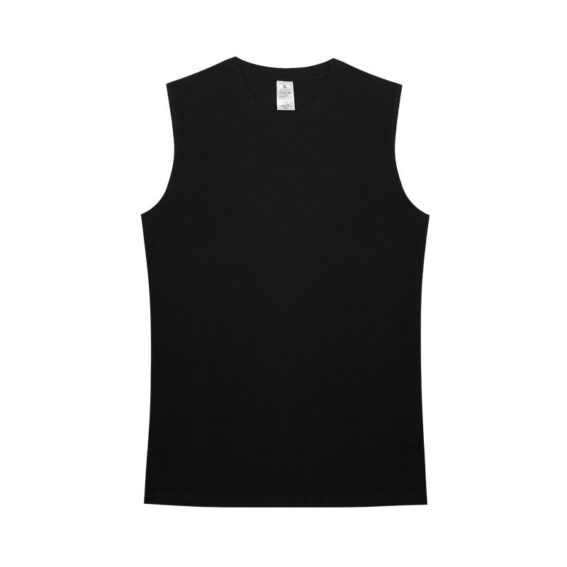 Men's 240g Combed Siro Spinning Wide-Shoulder Outerwear Vest