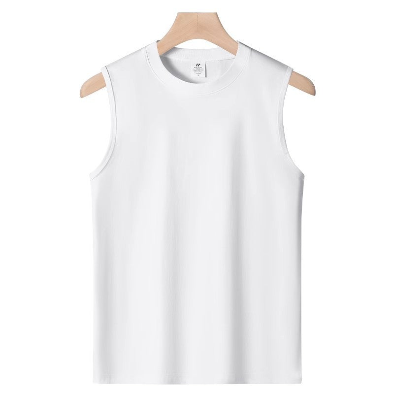 Unisex 240g Combed Cotton Loose Sleeveless T-Shirt Vest