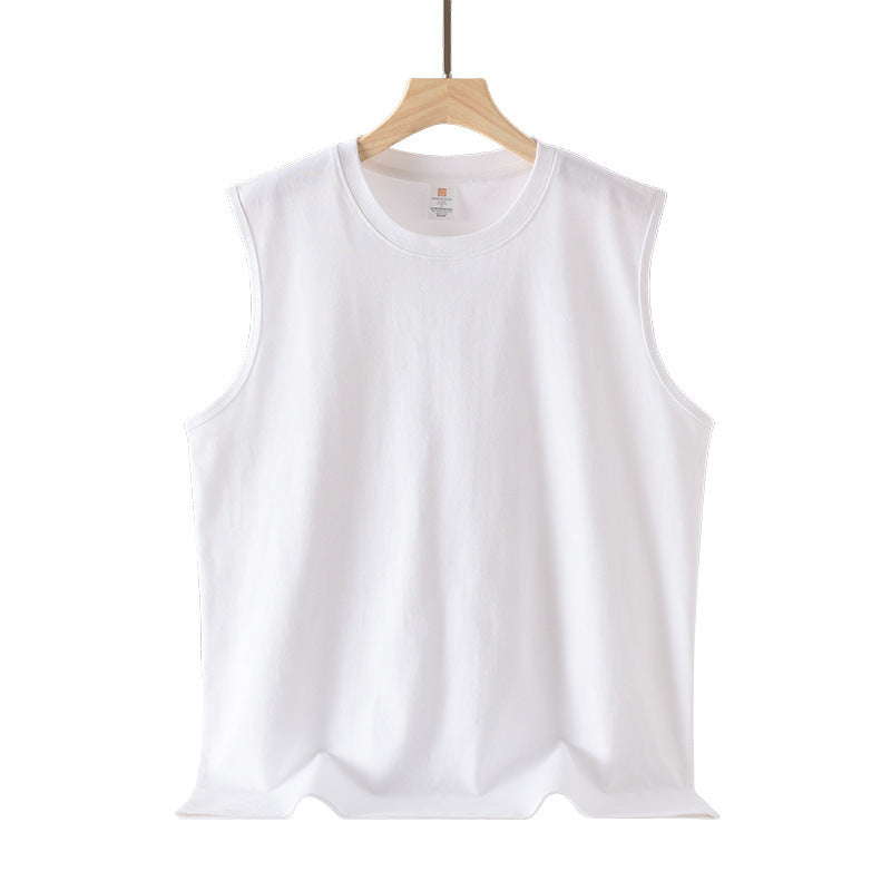 Unisex 240g Combed Cotton Loose Sleeveless T-Shirt Vest