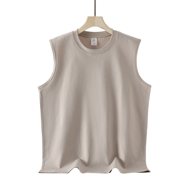 Unisex 240g Combed Cotton Loose Sleeveless T-Shirt Vest