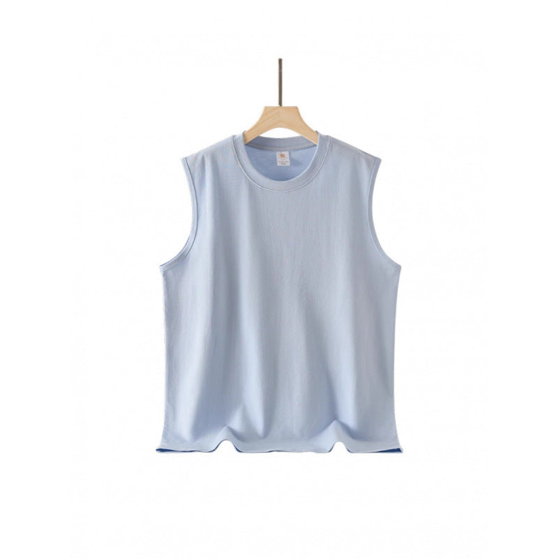 Unisex 240g Combed Cotton Loose Sleeveless T-Shirt Vest