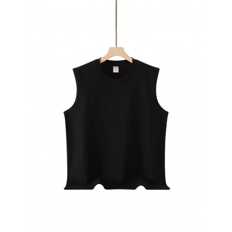 Unisex 240g Combed Cotton Loose Sleeveless T-Shirt Vest