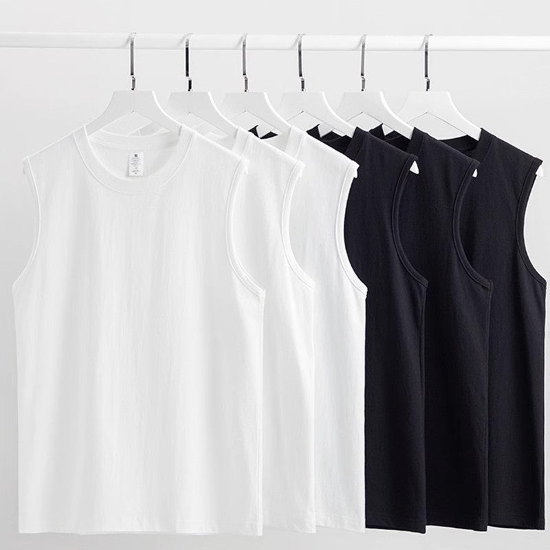 Unisex 240g Combed Cotton Loose Sleeveless T-Shirt Vest
