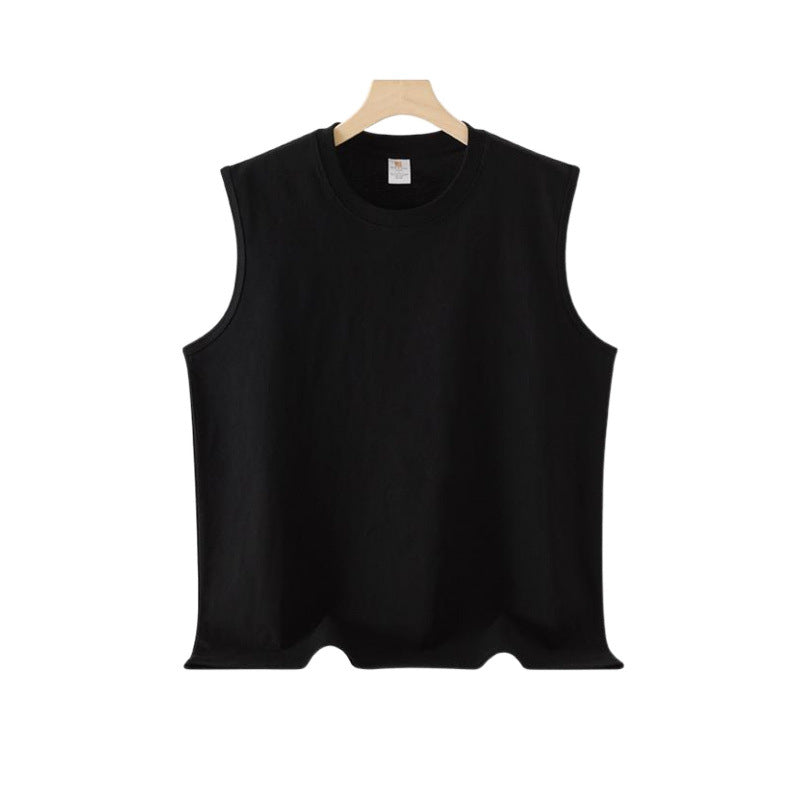 Unisex 240g Combed Cotton Loose Sleeveless T-Shirt Vest