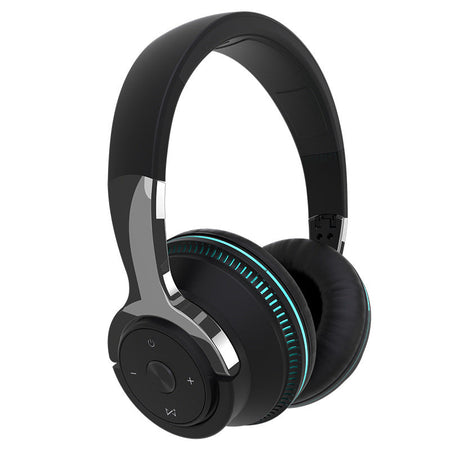 Stereo Bass Bluetooth Gaming Headphones with LED Light in Red