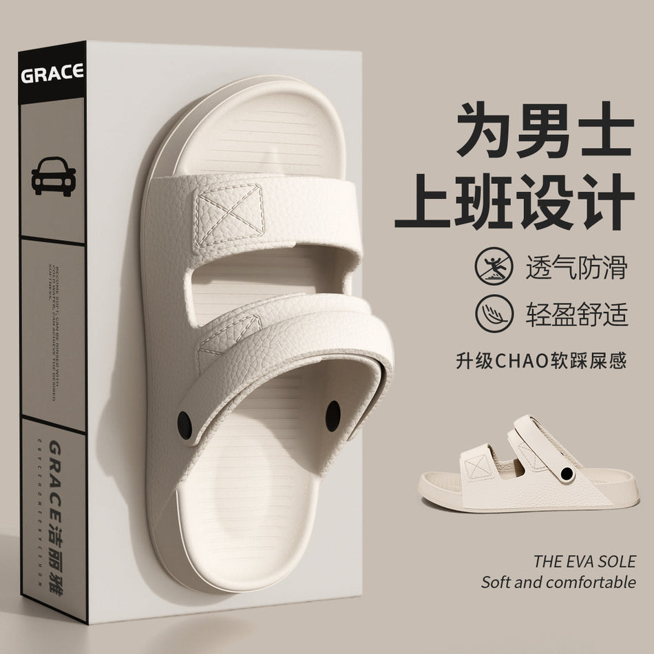 Men's Driving Sandals Non-Slip Outdoor Beach Slippers