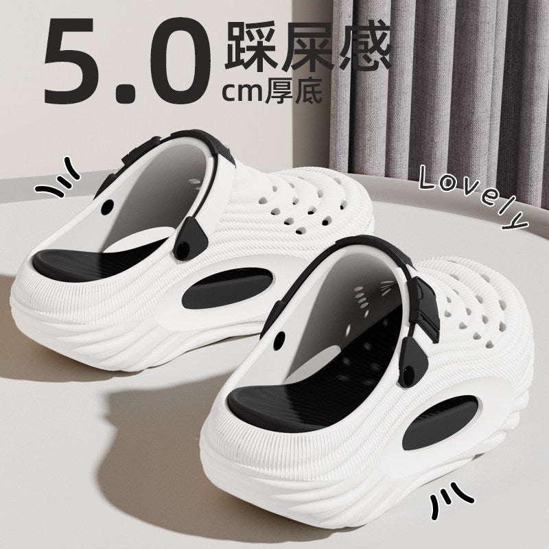 Men's Dual-Use Closed Toe Clogs Soft Sole Beach Sandals