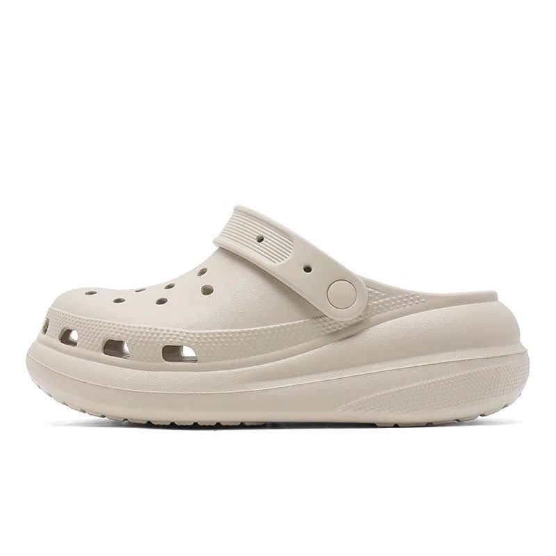 White Men's Thick Sole EVA Clogs Non-Slip Breathable Sandals