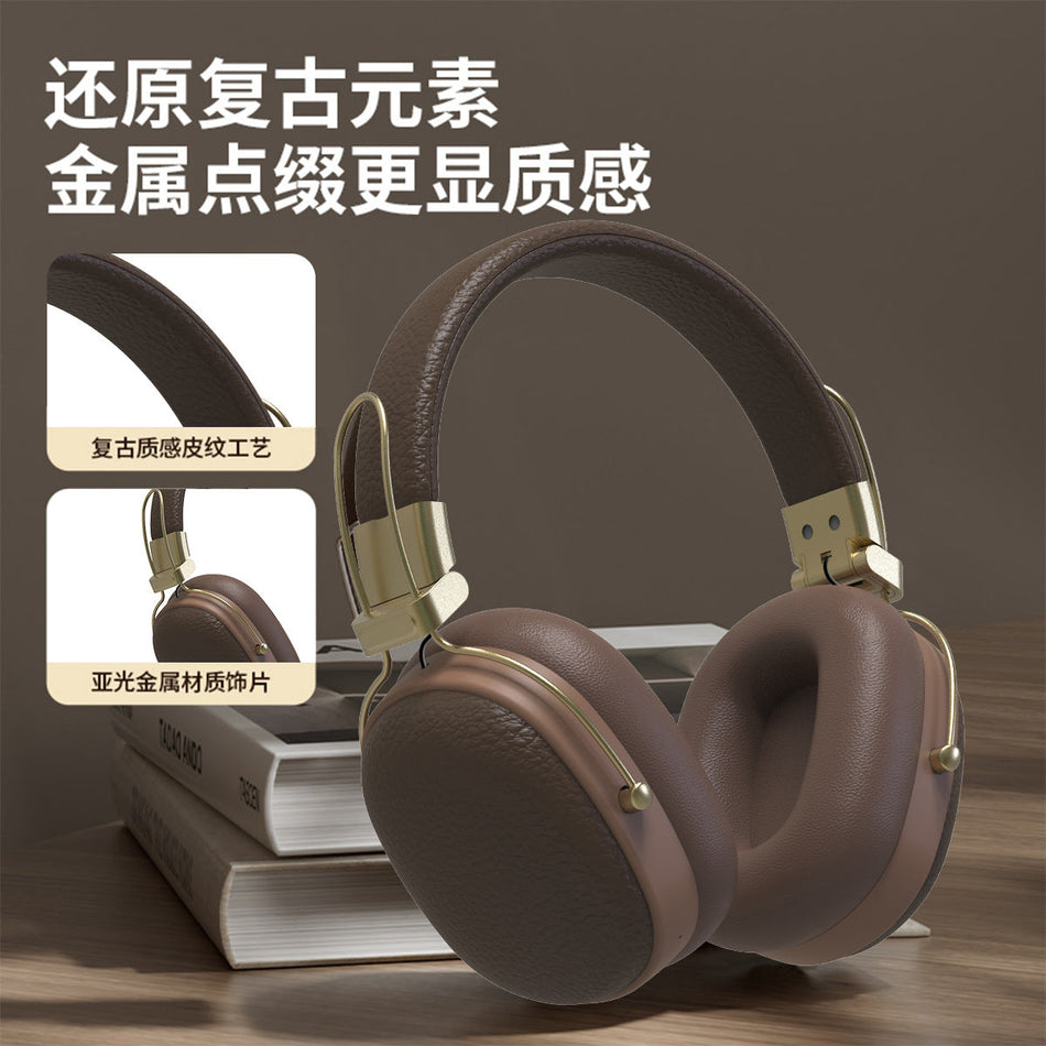 Retro Style Bluetooth 5.4 Portable Wireless Headphones