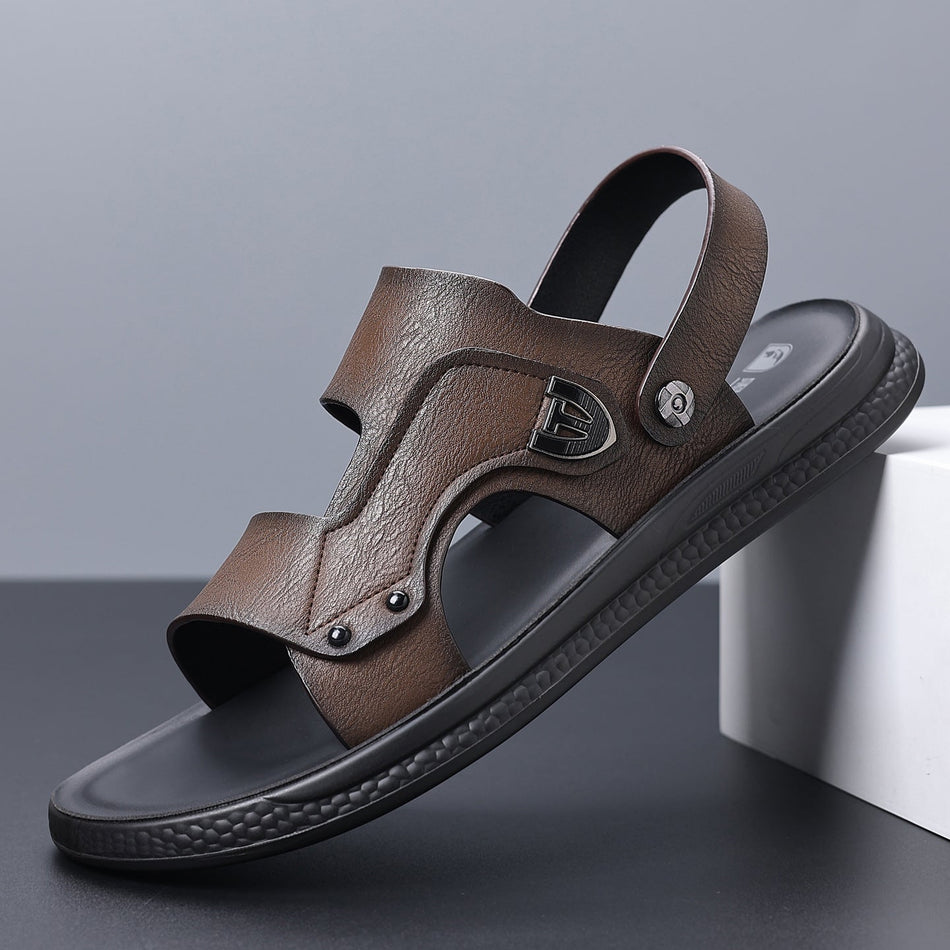 Men's Breathable Soft Sole Sandals Non-Slip Beach Shoes