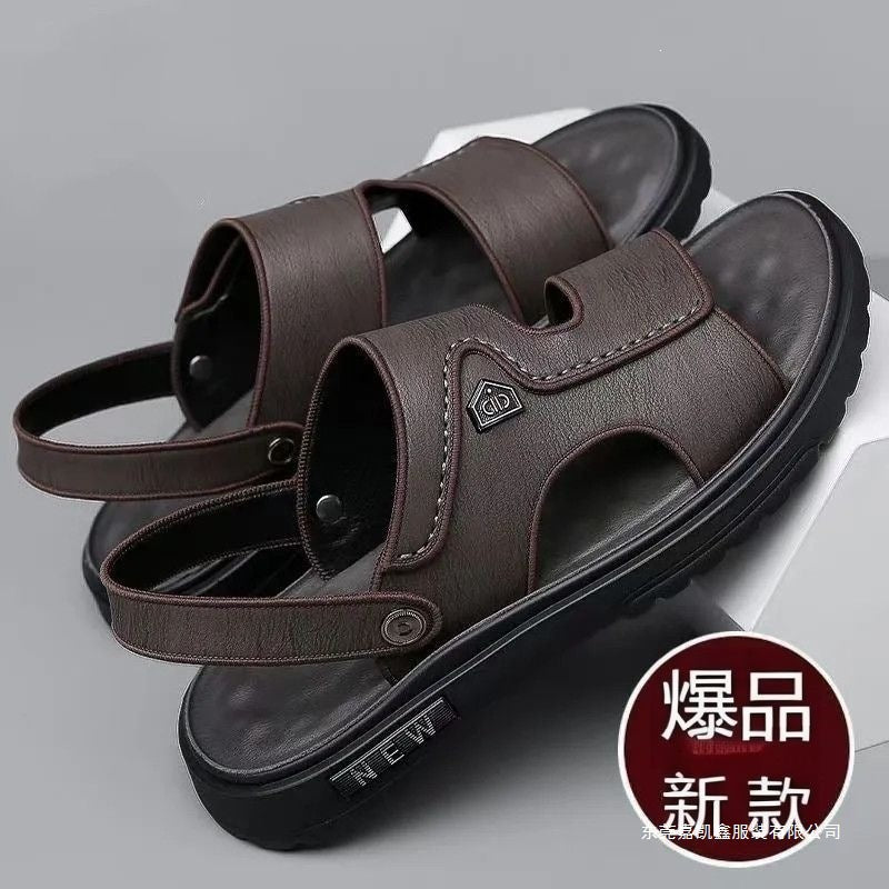 Men's Thick Sole Soft Sandals Non-Slip Beach Outdoor Shoes