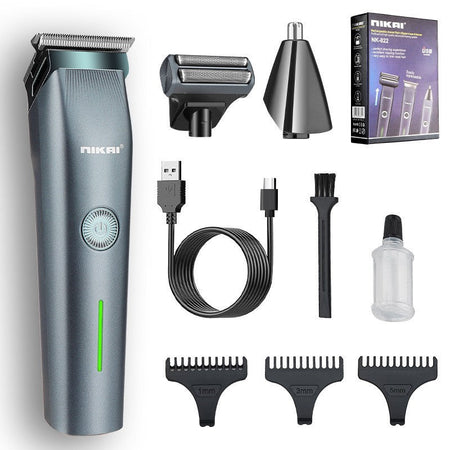 Men Three-in-One Electric Shaver Hair Clipper Nose Trimmer Set