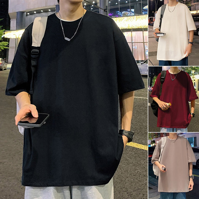 Men's Heavyweight Cotton Loose Fit Short Sleeve T-Shirt