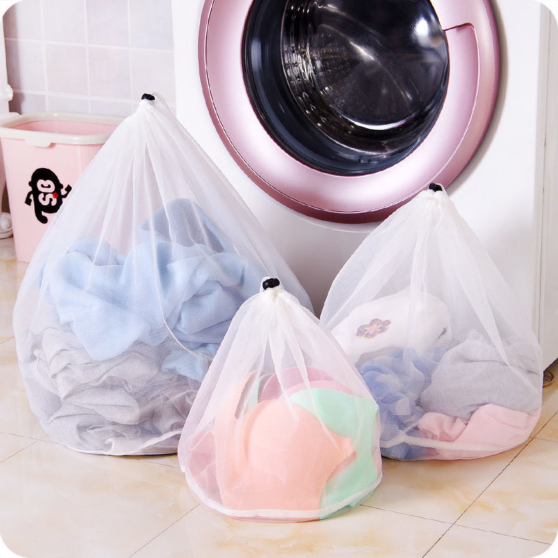 Drawstring style Thickened Drawstring Mesh Laundry Bag for Bras & Delicates