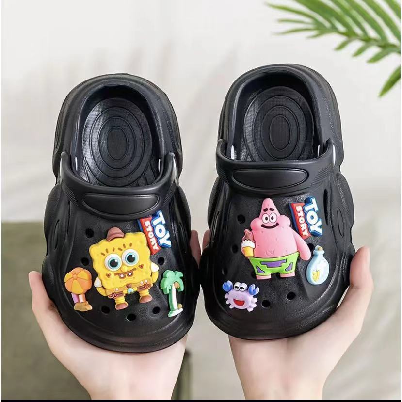 Kids EVA Cartoon Cave Slippers Non-Slip Indoor Outdoor Slides
