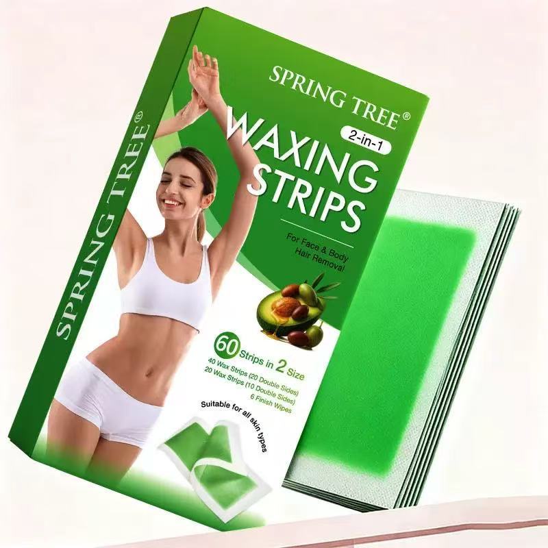 Beeswax Hair Removal Wax Strips for Smooth Full-Body Care-Pack of