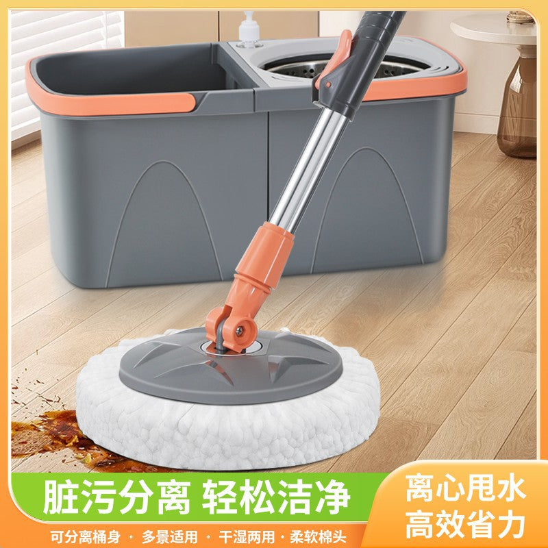 Labor-Saving Hands-Free Rotating Mop for Home Cleaning Use