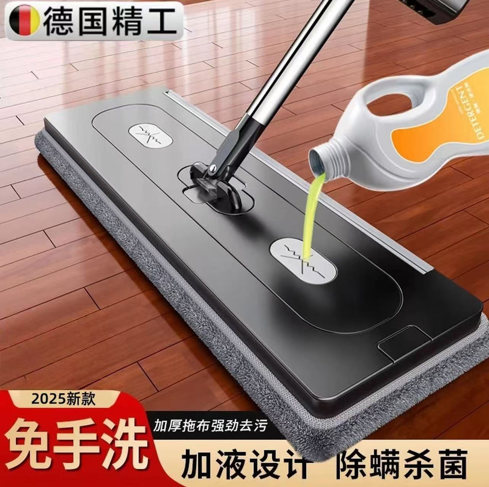 Magic Flat Mop with Automatic Dehydration Bucket System