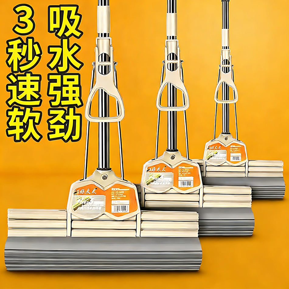 Good Lady Sponge Roller Mop Super Absorbent Hands-Free Cleaner