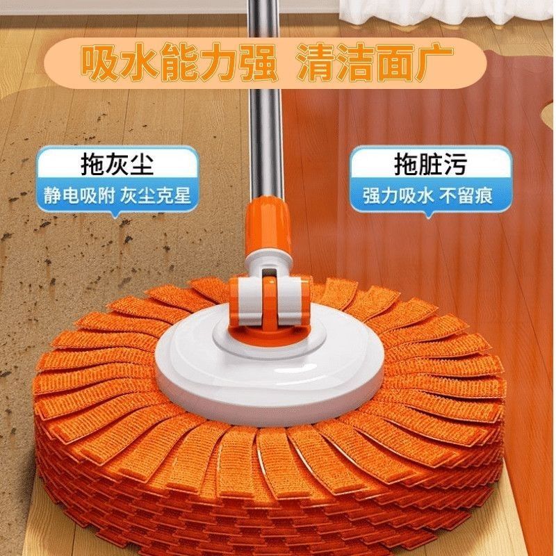 Universal Rotating Stainless Steel Mop Handle for Wet Dry