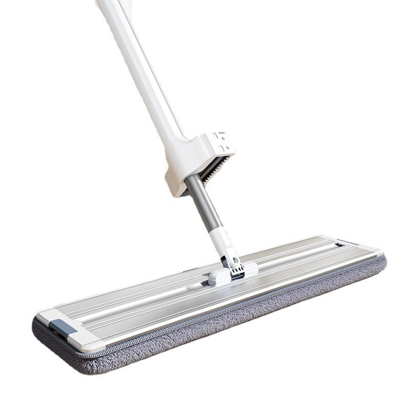 50cm 6 Aluminum Alloy Flat Mop Hands-Free Wet Dry Wood Floor Cleaner