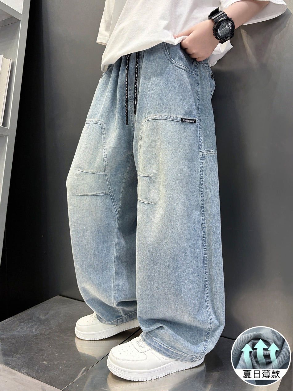 Boys Lightweight Cotton Denim Shorts for Summer Comfort