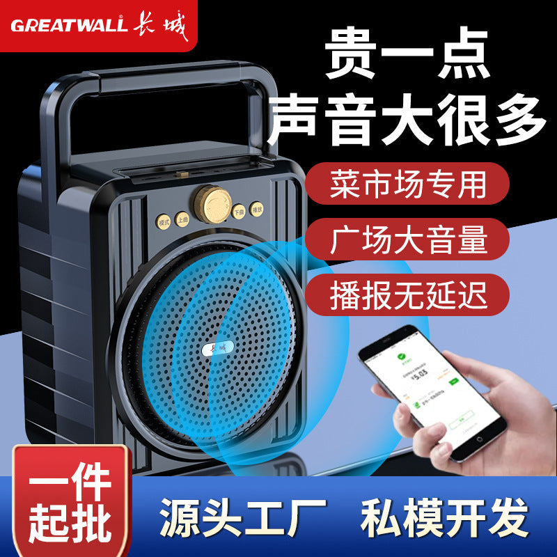 Great Wall Portable Bluetooth Speaker High Volume Outdoor Audio