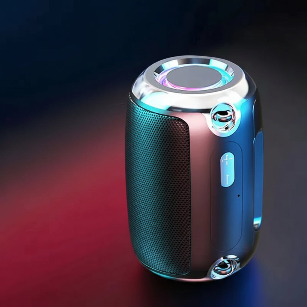 AI Wireless Bluetooth Speaker Subwoofer FM Radio Card Playback in Black