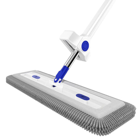 Hands-Free Chenille Rotating Flat Mop for Wet Dry Cleaning