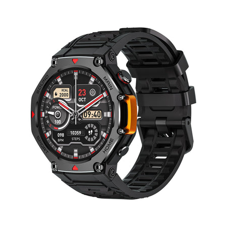 Waterproof Smart Watch with Bluetooth Calling Heart Rate SpO2 Monitor in Orange