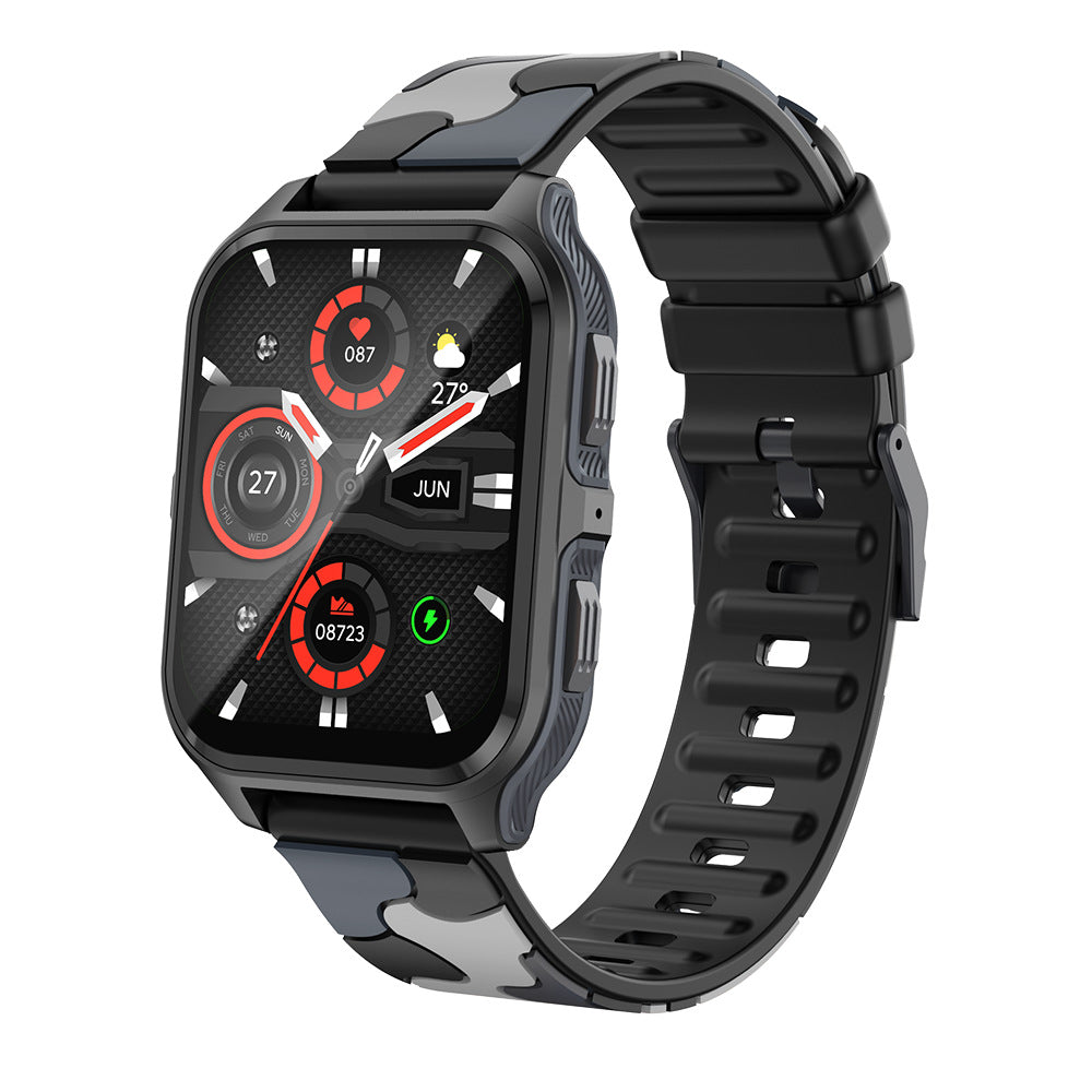P73 Smart Watch Bluetooth Call Heart Rate Sports Fitness Watch in Black