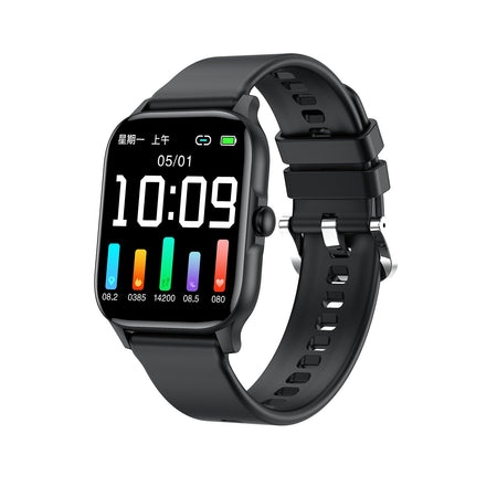 M1 Smart Watch Bluetooth Calling Heart Rate Sports Watch Unisex in Black