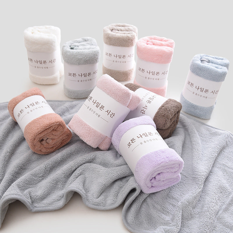 Soft Coral Velvet Towel for Face Care, Baby & Household Use