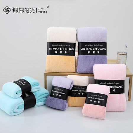 Stitching goose Thickened Coral Velvet Face Towel for Travel 40*80cm