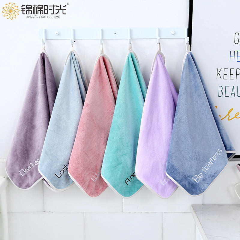 Rose Ultra-Fine Fiber Face Towel Set Soft Skin-Friendly Thickened 35*75CM