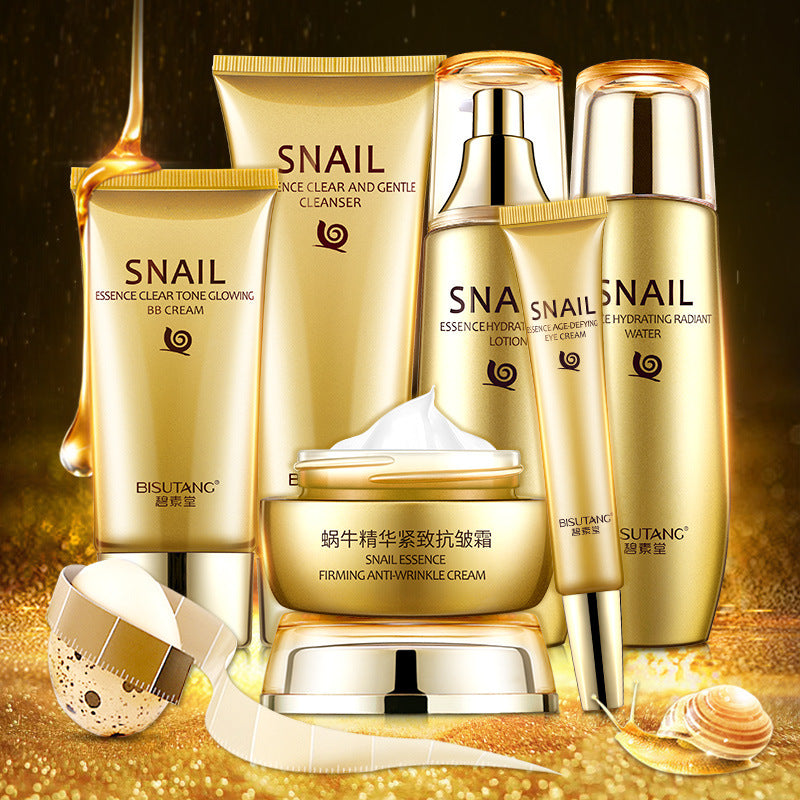 Bisutang Snail Essence Hydrating Skincare Set Facial Care Kit