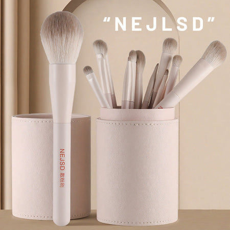 13-piece Peach Blossom Makeup Brush Set Travel Beauty Kit