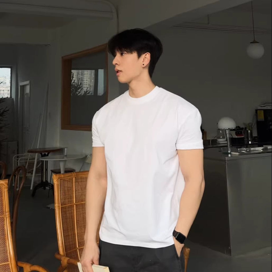 Men's Loose Fit Cotton Fitness Training Crew Neck T-Shirt