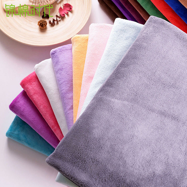White Hot Stamping Microfiber Bath Towel Large Absorbent Hotel Use 140*70