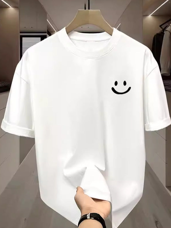 Title: Unisex Ice Silk Crew Neck Loose Fit Breathable Summer T-Shirt