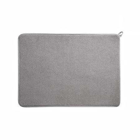 Grey Microfiber Dish Drying Mat Absorbent Kitchen Tableware Placemat 45*60cm
