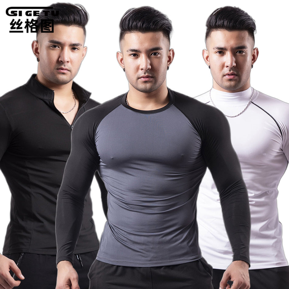 Men's Quick-Dry Compression Long Sleeve Training Shirt