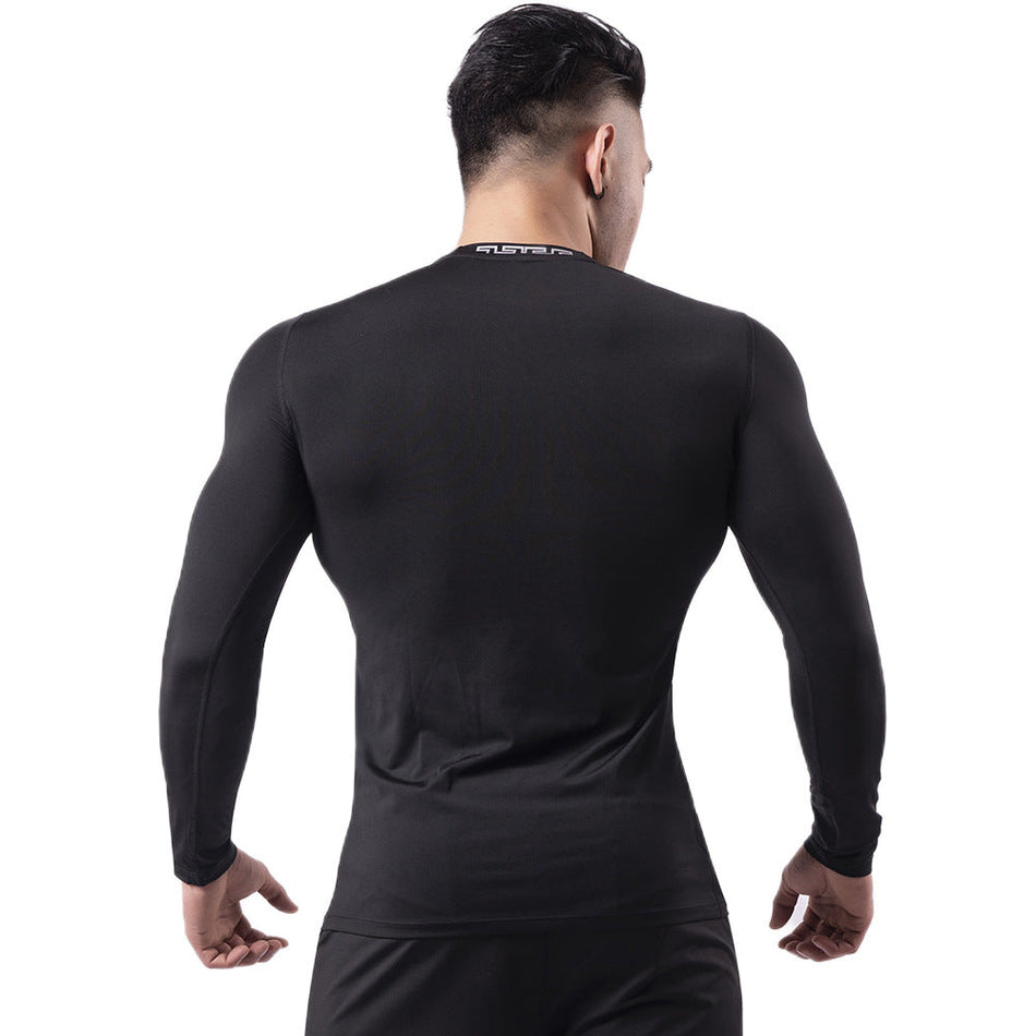 Men's Long Sleeve Quick-Dry Compression Training Shirt