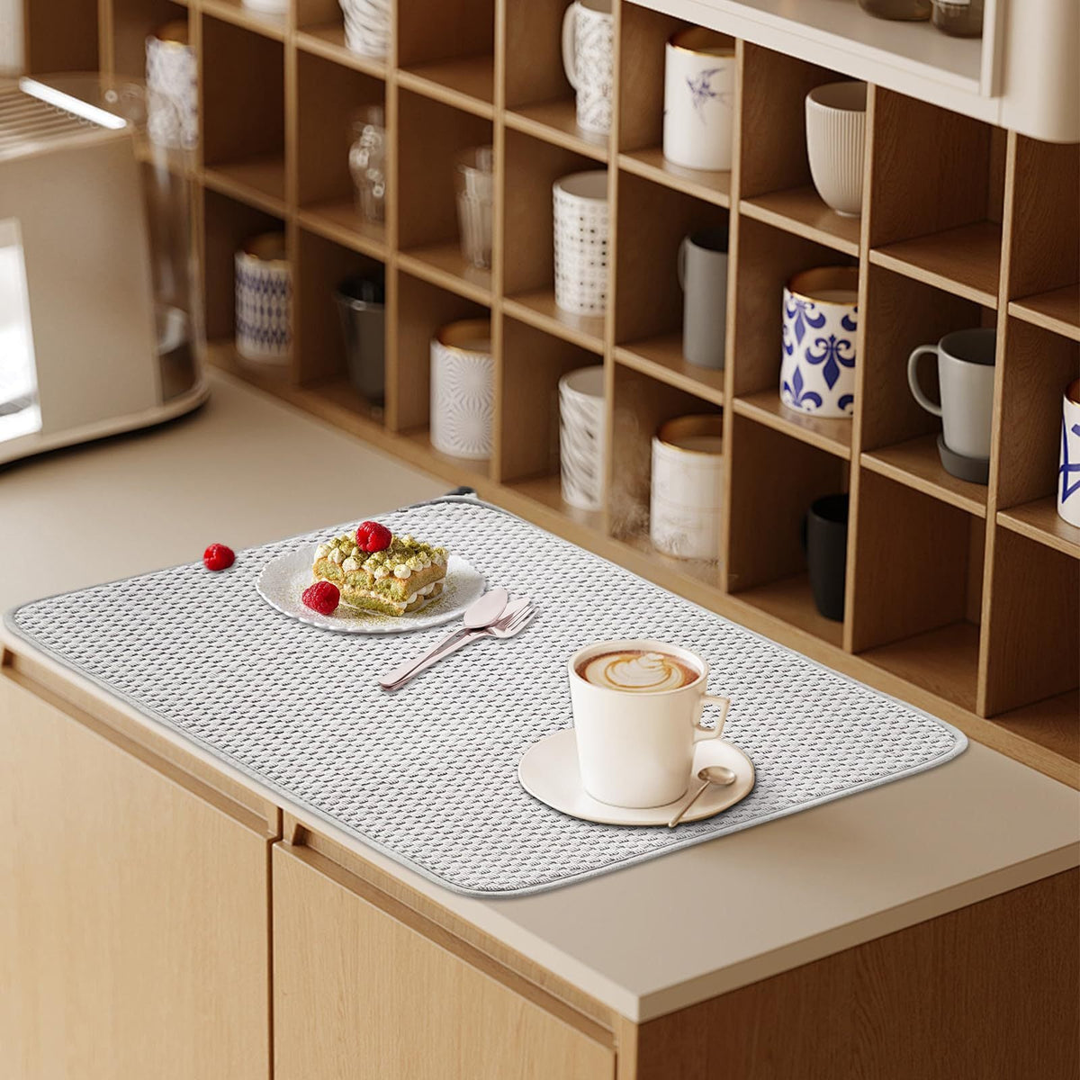 Type a Microfiber Dish Drying Mat Absorbent Non-Slip Kitchen Counter Pad 45*60cm