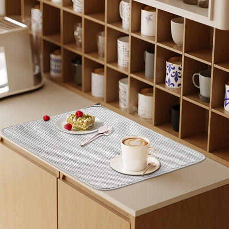 Type a Microfiber Dish Drying Mat Absorbent Non-Slip Kitchen Counter Pad 45*60cm