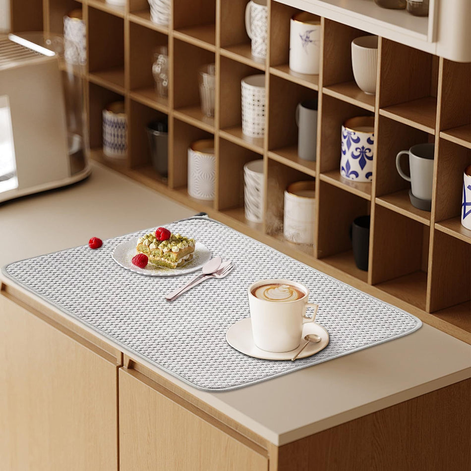 Type a Microfiber Dish Drying Mat Absorbent Non-Slip Kitchen Counter Pad 45*60cm