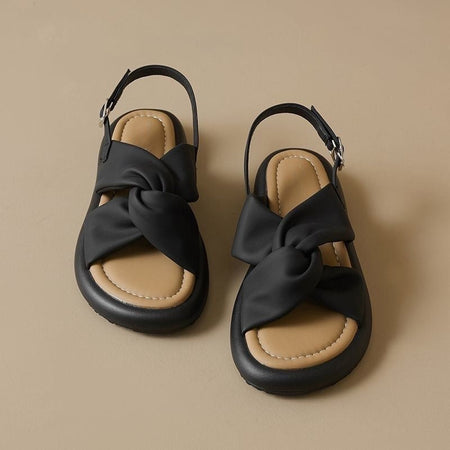 A pair of insoles Women's Single-Strap Flat Sandals Soft Sole Summer Shoes