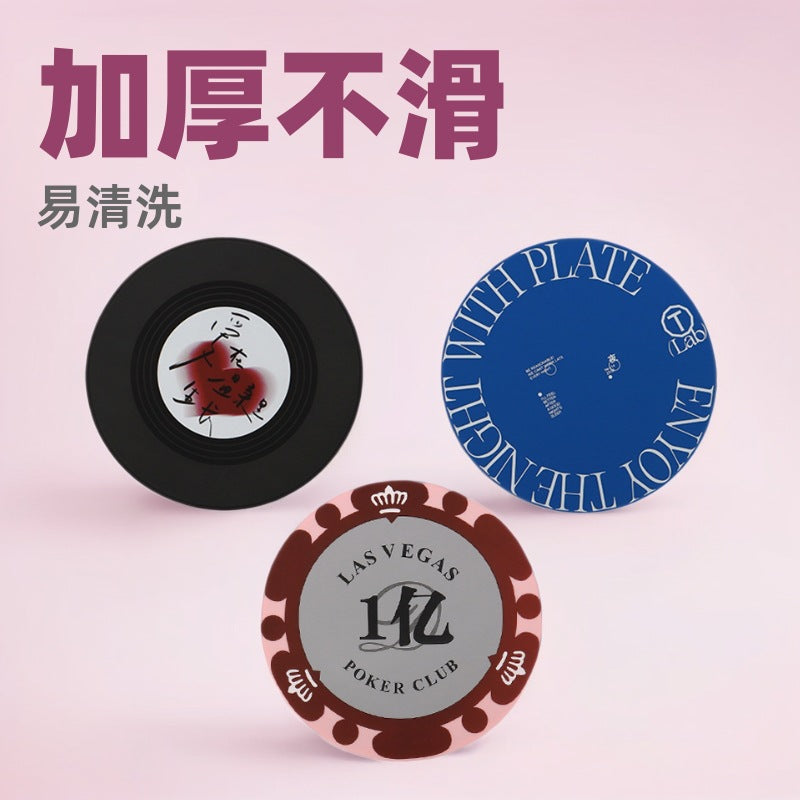 Round Silicone Heat Insulation Placemat Pot & Bowl Mat 6Pc