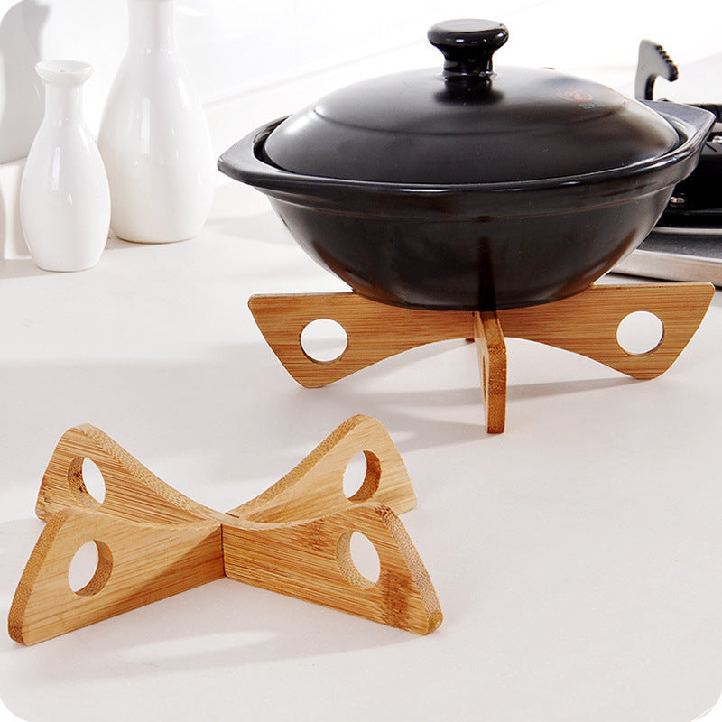 Double Chinese-Style Natural Bamboo Heat-Resistant Kitchen Counter Mat  Description: